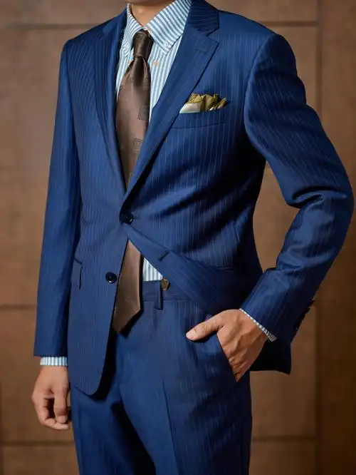 蓝色西服职场百搭战袍婚礼标配洛阳西服
