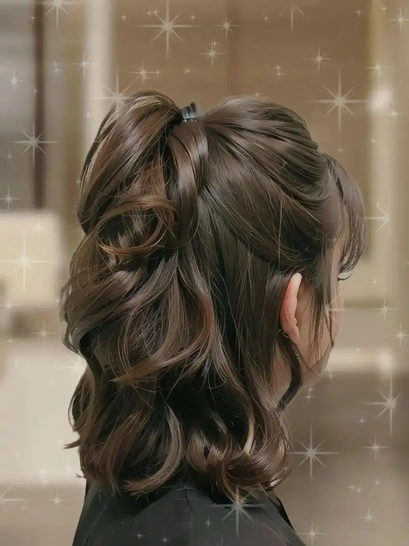 慵懒风可披可扎的发型