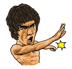 李小龙贴纸 - 新的表情符号, gif, 贴纸免费123emoji.com