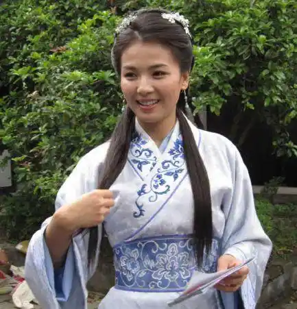 与胡军主演,张纪中导演的《天龙八部》中的阿朱一角,与刘亦菲饰演的