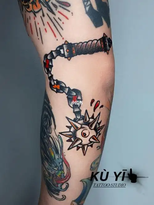 oldschool纹身流星锤