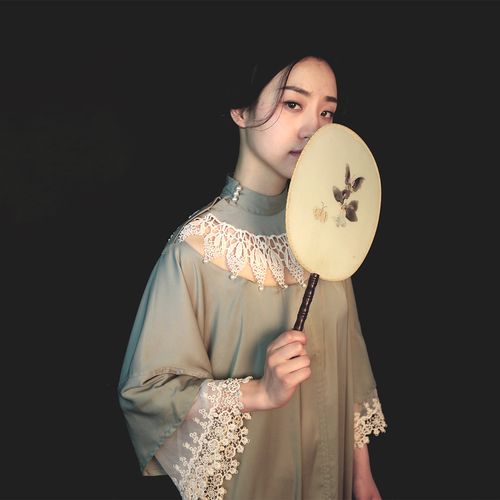 巧懿joeychan【绿萼】设计师日常民国旗袍 连衣裙 夏云肩倒大袖