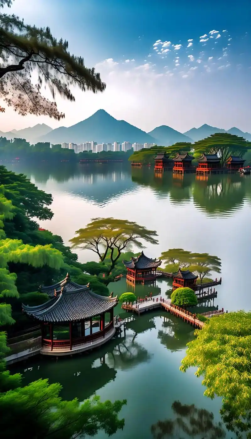 杭州西湖美景,杭州西湖美景,让我感受到了大自然的神奇.和人类 - 抖音