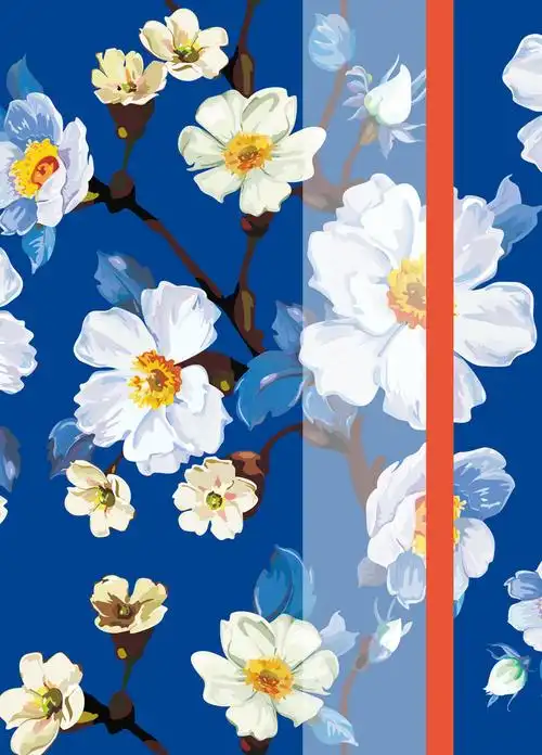 碎花封条诗意本子封面背景素材免抠素材免费下载_觅元素51yuansu.com