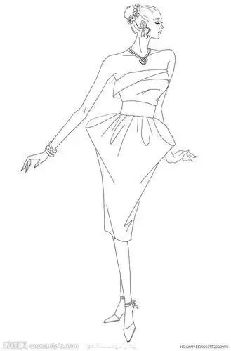 设计人物服装简笔画