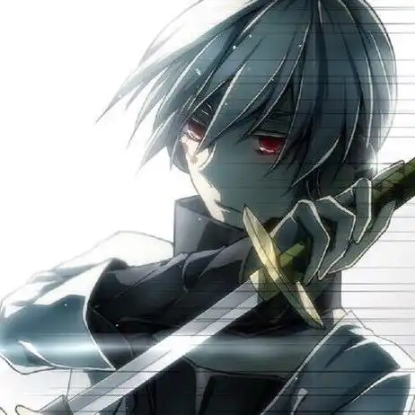 好看的动漫图片男生帅冷酷杀手白发血瞳动漫帅哥头像