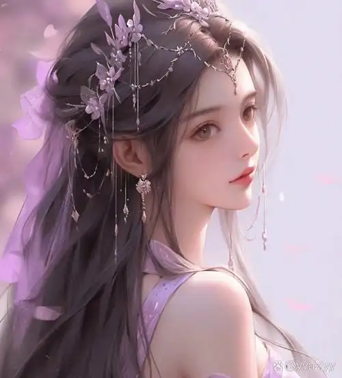 女生头像: 紫色系古风女生头像,来喽~不管是浅紫色还是深紫色,真的都