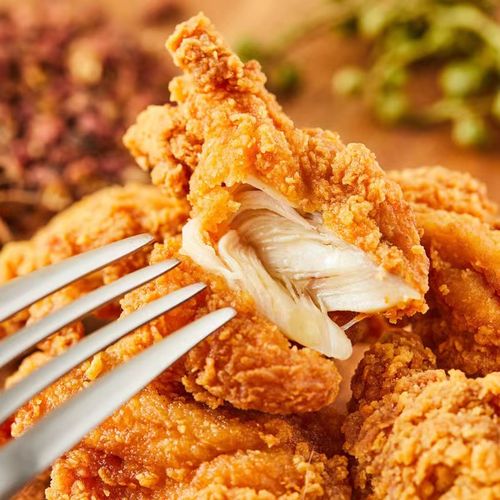 炸鸡块鸡块油炸鸡米花原味无骨炸鸡块油炸冷冻半成品家庭装2斤 浅灰色