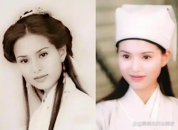 作为1997年版《天龙八部》的女主角,李若彤饰演的王语嫣是当时最火的