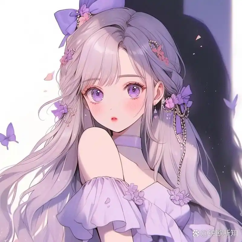 可爱公主头像·紫色系