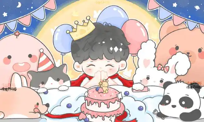 我画的就是肖战##轻轻花果赞不绝口##玫瑰为爱战放#"小王子生日快 ""