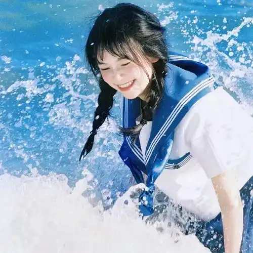 女头超话一期蓝色意境系·女头94#女头##无水印头像