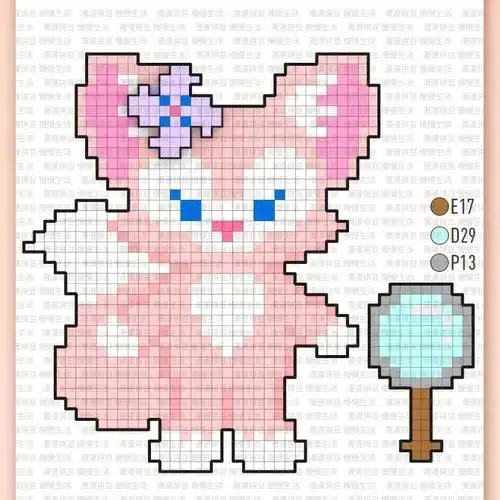 迪士尼拼豆图纸你们爱的迪士尼宝子们