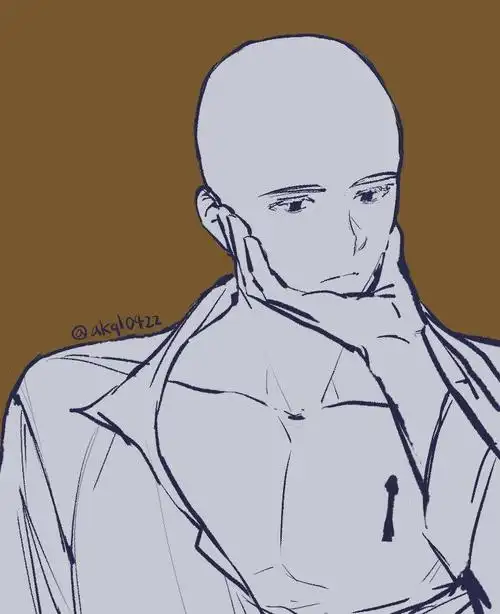 七夕主题人物线稿模板