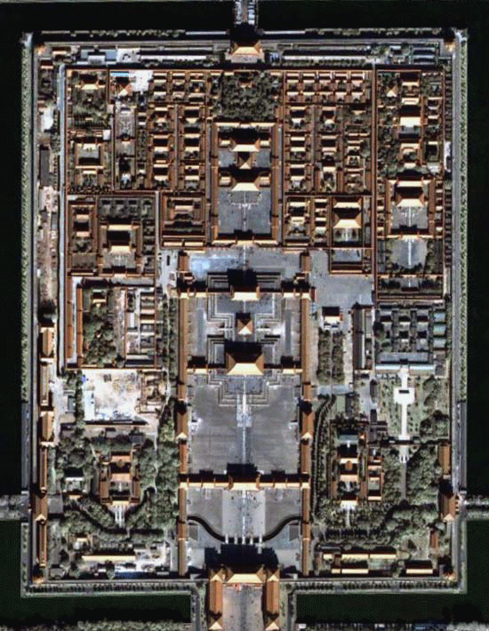 故宫卫星鸟瞰图