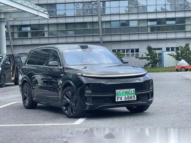 坐车过香港偶遇一台fv牌照理想l9,在一堆埃尔法/威尔法中就是个显眼包