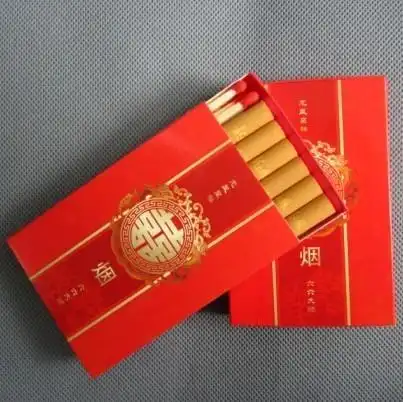 domiyena六支装喜烟盒子创意个性婚礼喜烟盒结婚庆用品批发带火柴