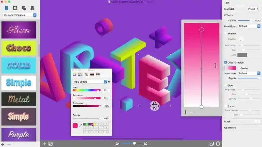 给大家分享一款强大的3d艺术字一键生成软件