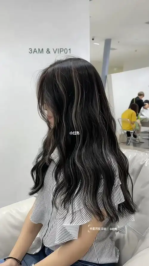 法式挑染只需要漂全头5的头发不伤发高级感