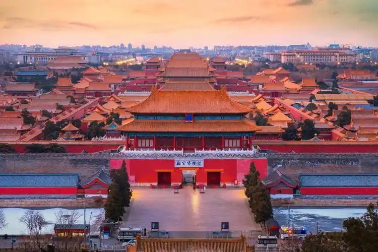 中国北京市紫禁城神门北京旅游景点