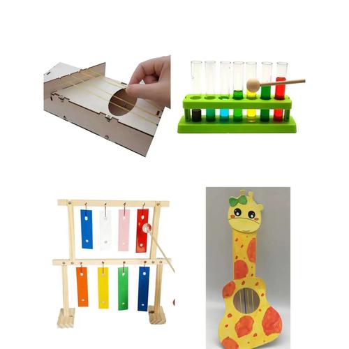 自制乐器有音调可以演奏共鸣箱手工diy管弦打击乐器材料包