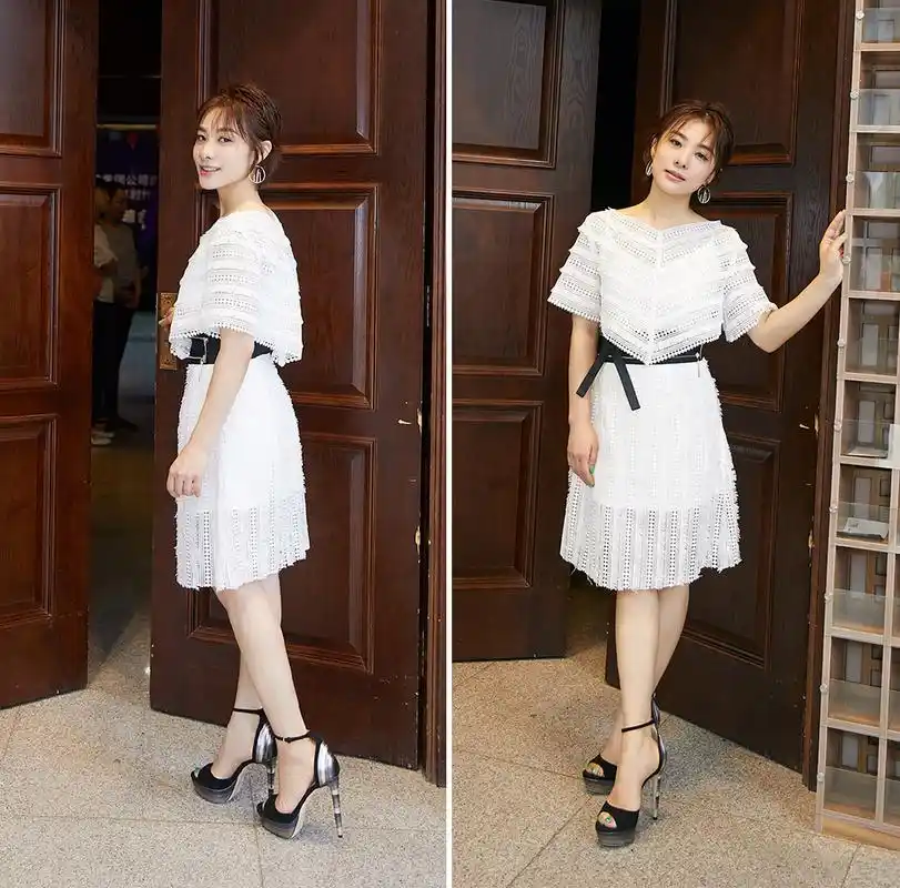 奥运冠军竟如此时髦,38岁刘璇穿白裙不仅显高,还美回了少女时代