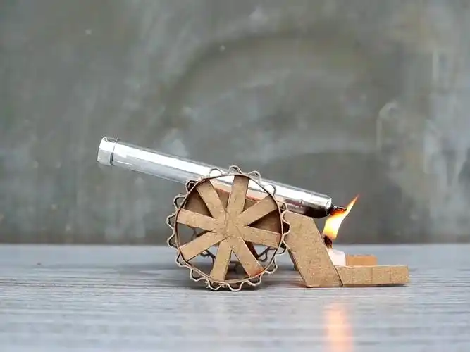 diy纸板大炮如何用纸板制作一个火炮模型