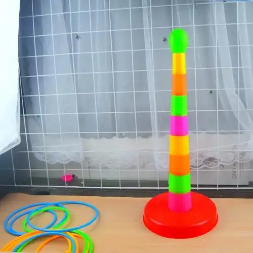 套圈小玩具地摊奖品摆件摆摊套圈圈环塑料互动项目夜市神器网红