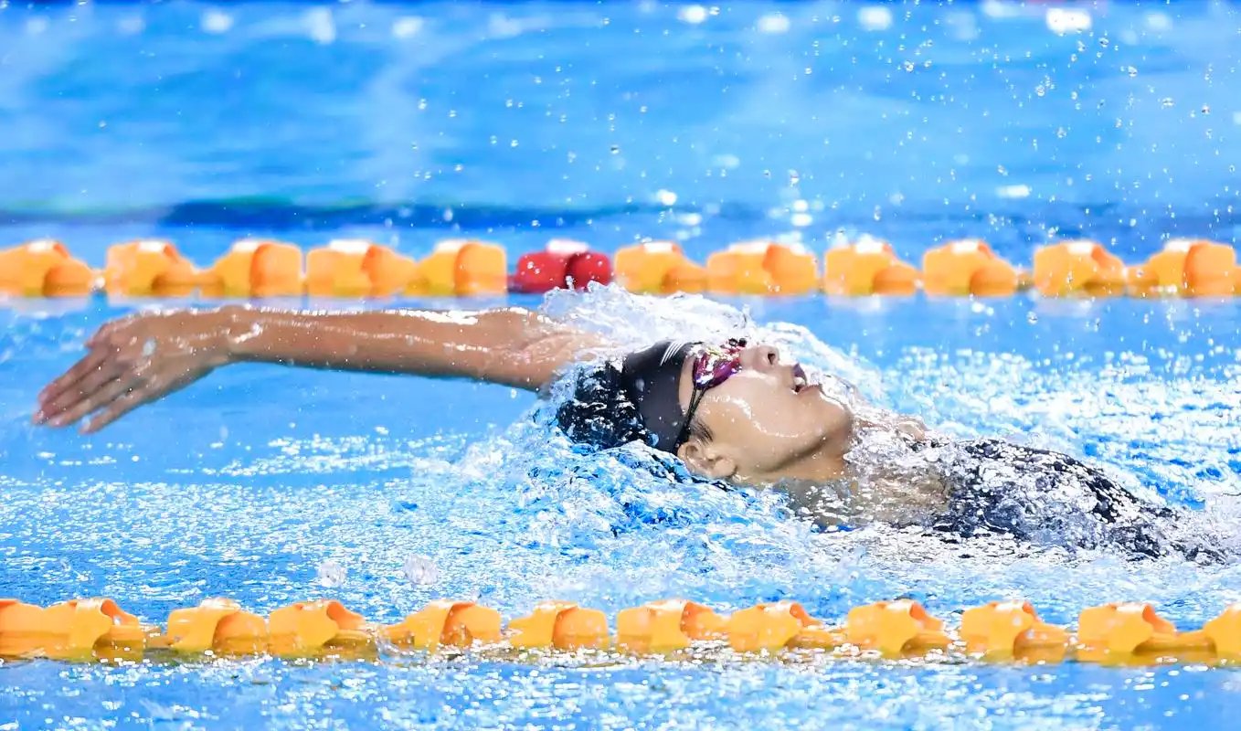 新华社照片,太原,2019年8月14日8月14日,太原市业余游泳运动学校选手