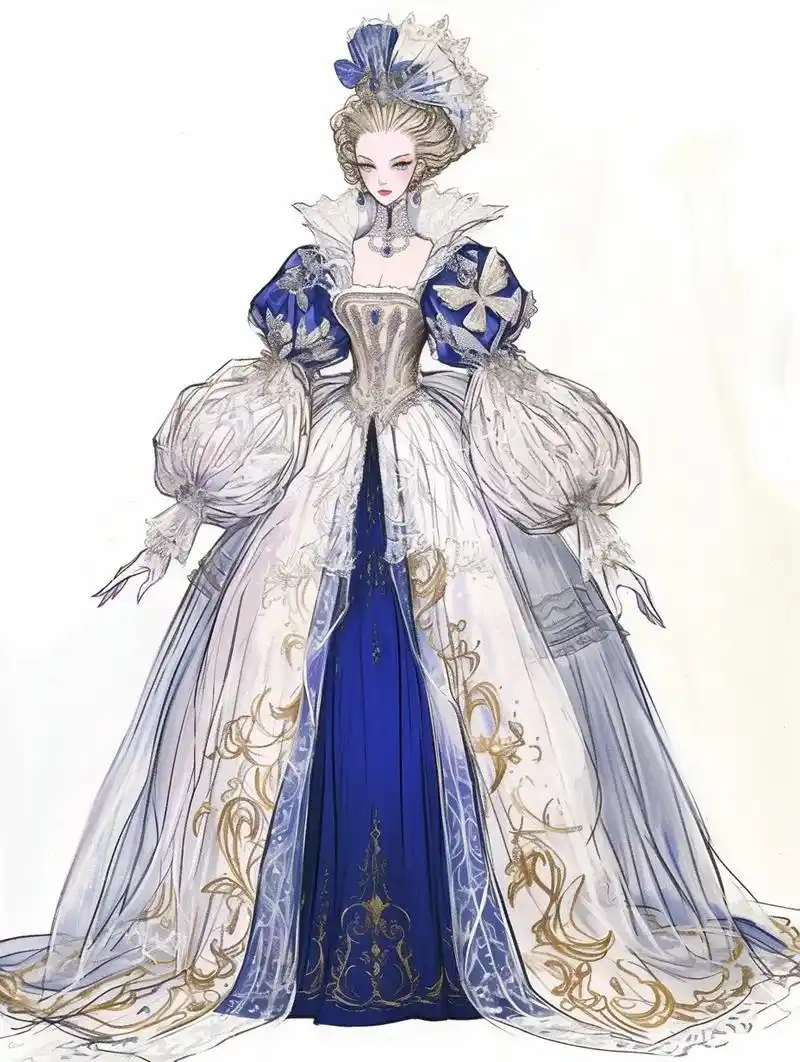 法式宫廷风大裙子 | 女皇加冕礼服