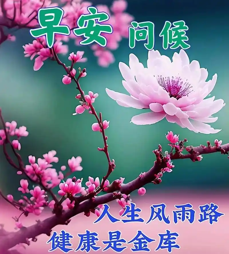 早上好祝福图片,2023暖心早安心语,唯美清新的早安祝福带字图片