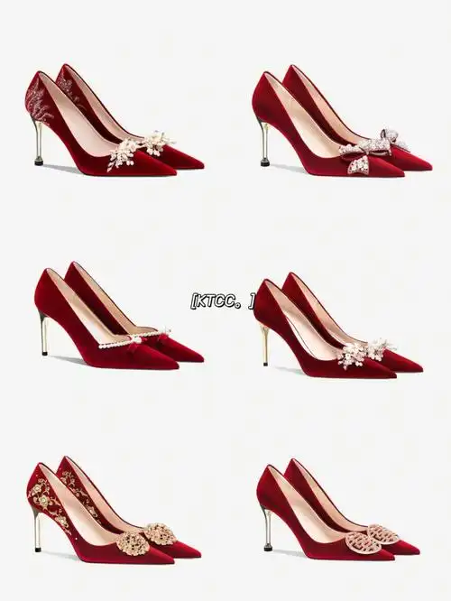 绝美婚鞋礼服鞋平时可穿备婚订婚必读75