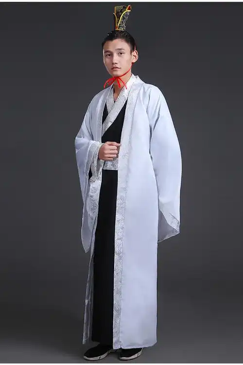 新款古装汉服男大氅服饰直锯汉代古代公子大臣侠客影视演出服