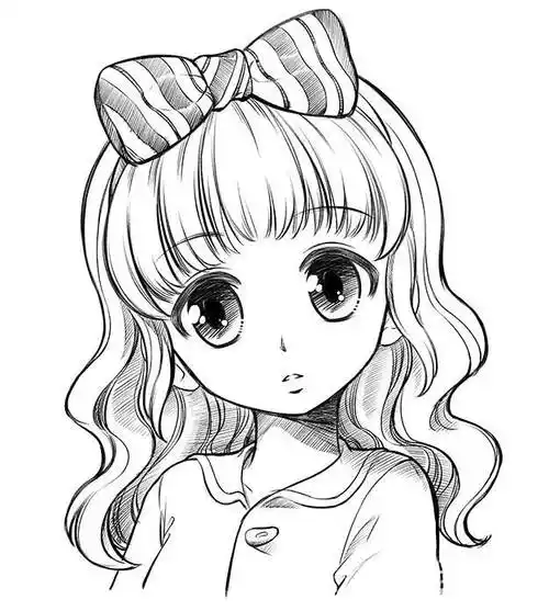 简笔画卡通人物 简笔画卡通人物可爱女孩