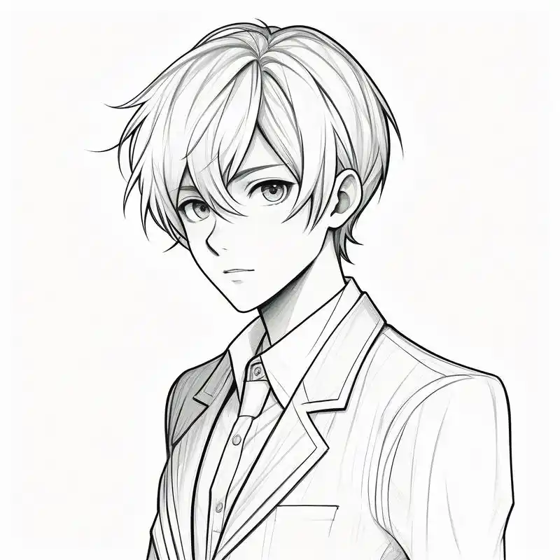 黑白素描头像,大气稳重97 黑白素描头像来啦,成熟稳重大气,男生必备