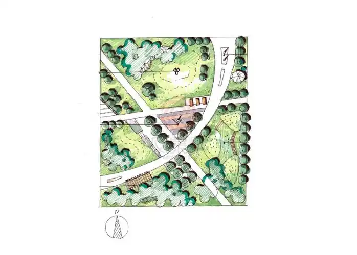 又一波园林手绘平面图来啦78