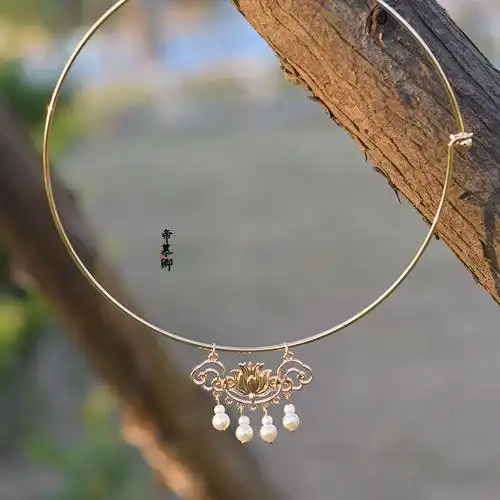 帝慕卿复古麒麟项圈古风百搭简约明制璎珞项链民族风新年配饰