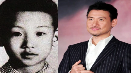 李克勤,小时候真可爱,像个小女孩.陈奕迅,e神小时候和现在挺像嘛!