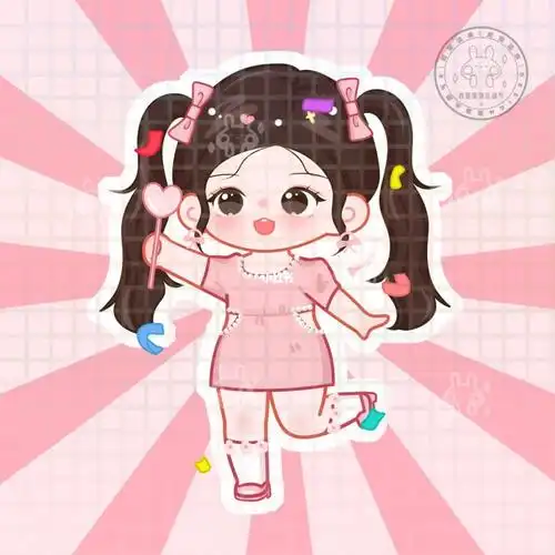 饭圈设计鞠婧祎q版立牌