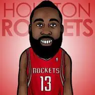 哈登卡通头像nba明星詹姆斯哈登卡通头像哈登q版漫画艺术头像