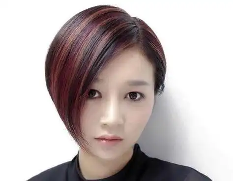 关于沙宣内扣短发发型图片的配图及描述