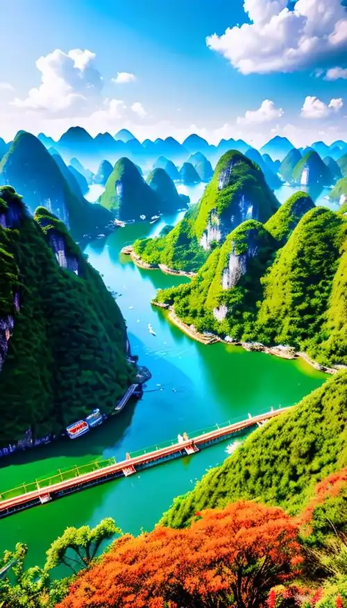 桂林山水美如画#人间仙境美如画 ##好山好水好风景 #感受大 - 抖音