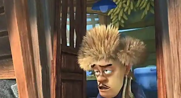 熊出没的4大穿帮镜头,光头强宁愿喝西北风,也不吃玉米!