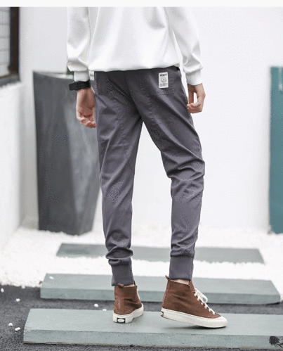 2019春夏新款工装裤宽松束脚裤休闲裤青少年运动裤子一件代发