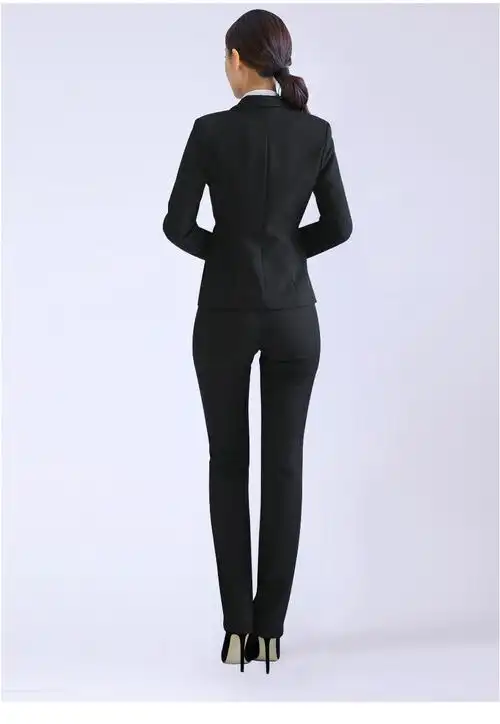 2017秋季新款正装裤女式西装裤直筒修身显瘦ol西裤女装长裤职业装