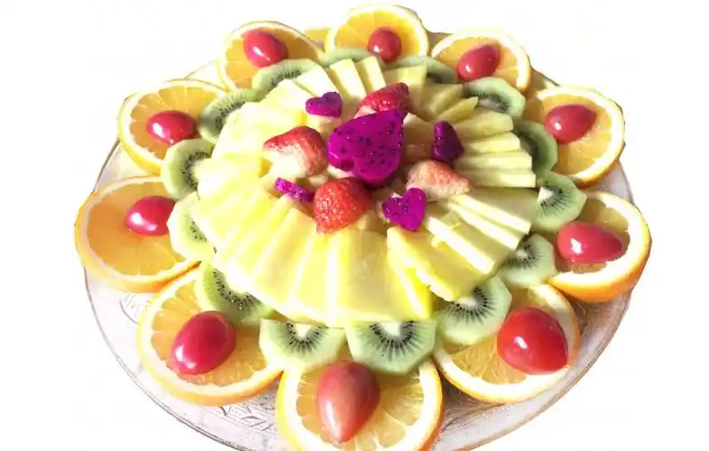 缤纷果汇b(做一个有理想的果果)【玻璃托盘】_水果切盘_创意果切_生鲜