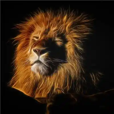 狮子咧嘴头像狮子咆哮头像图片