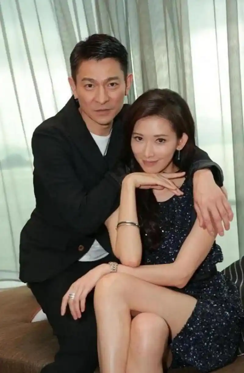 刘德华和林志玲性感写真合影.