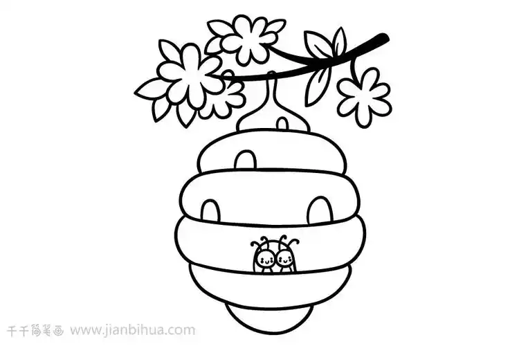 蜂巢手帐素材简笔画