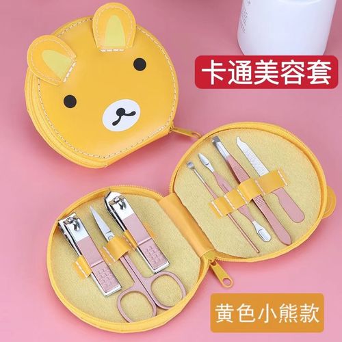 指甲刀套装全套高档多功能新款卡通好看可爱指甲剪斜口指甲刀便携